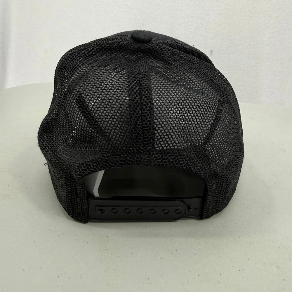 Columbia‎ Trucker Hat Mens Black Mesh Back Mountain Patch Snapback Cap